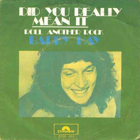Barry Hay 1972 Did You Really Mean It Netherlands solo single