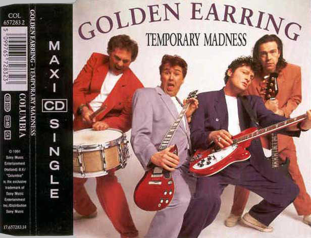 Golden Earring Temporary Madness Dutch maxi-cdsingle 1991 inlay front