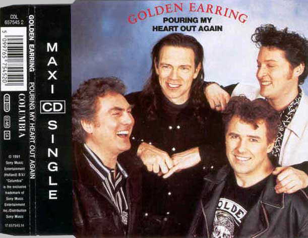 Golden Earring Pouring My Heart Out Again Dutch maxi-cdsingle 1991 inlay front