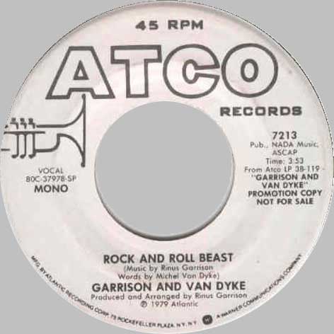 Rinus Gerritsen Rock And Roll Beast 1980 USA solo promo single version 1